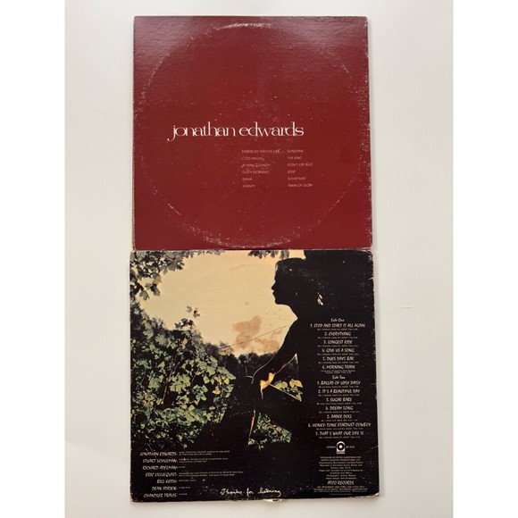 Jonathan Edwards Self Titled / Honky Tonk Stardust Cowboy LP VG+/VG - Picture 2 of 13